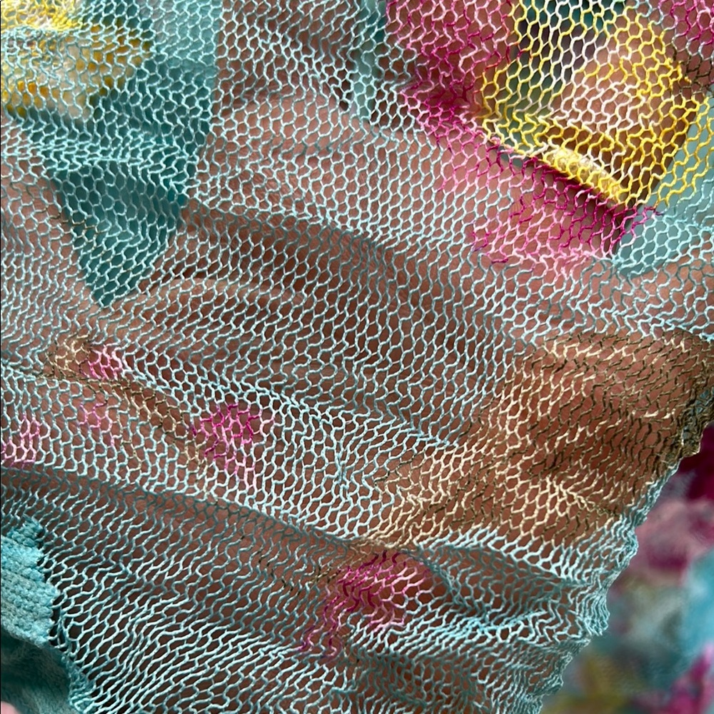 Heart Moon Star Mesh Top in Pink and Blue - Picture 3 of 10